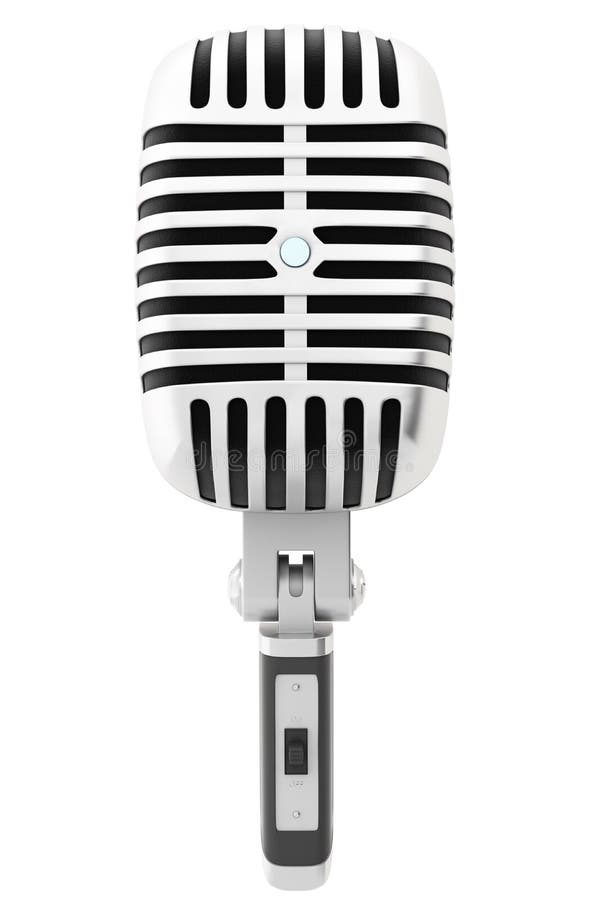3d retro microphone isolated royalty free stock photography 3d retro microphone isolated royalty free stock photography