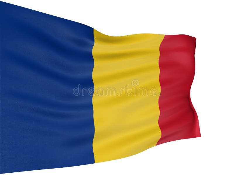 3D Romanian flag stock illustration. Illustration of majestic - 4799042