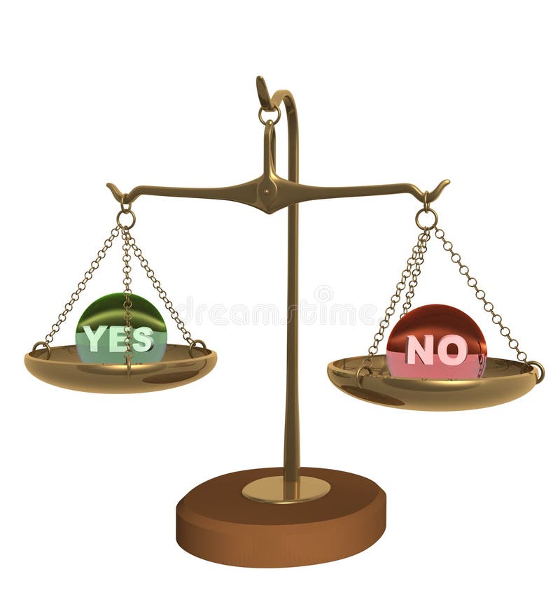 3d Scales with the Counterbalanced Cups Stock Illustration