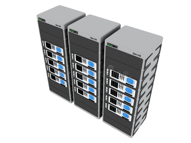3d Servers #4 vector illustratie 3d Servers #4 vector illustratie