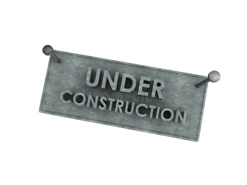 3d under construction stone board