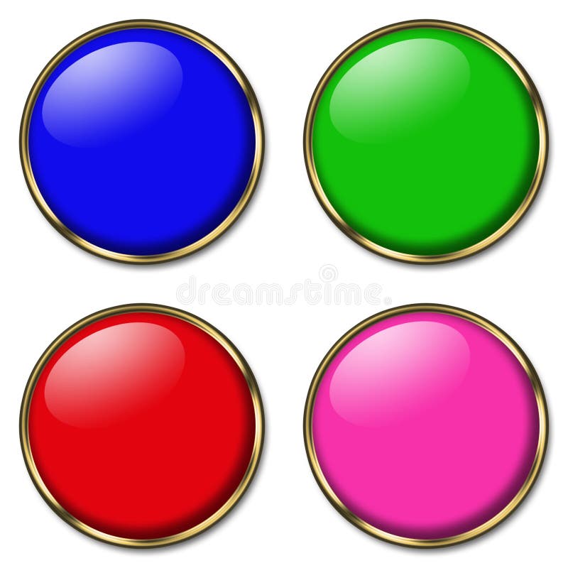 4 boutons de Web illustration de vecteur 4 boutons de Web illustration de vecteur