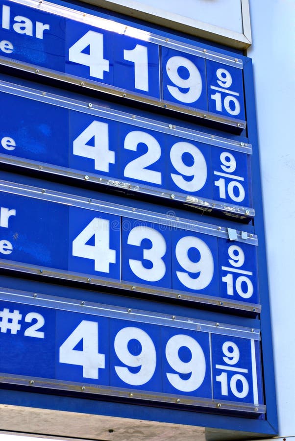4 Gas Prices stock photo. Image of prices, crisis, price 5252272