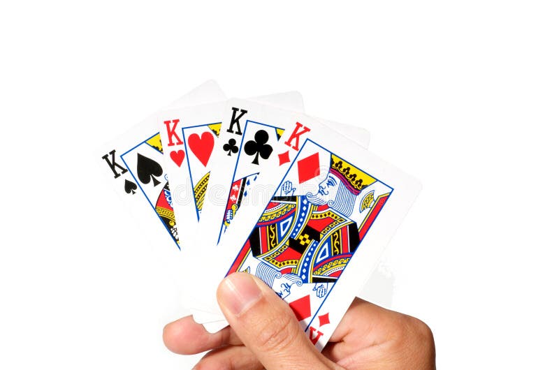 4 Kings in hand stock photo. Image of kings, cards, spade - 18201102