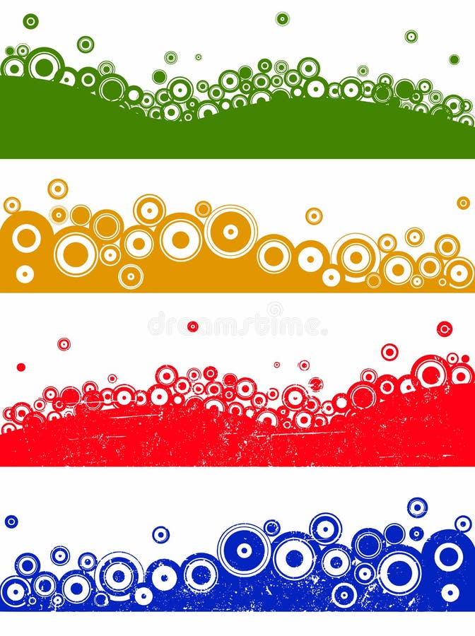 4 Landscape elements stock vector. Illustration of painting - 3314032