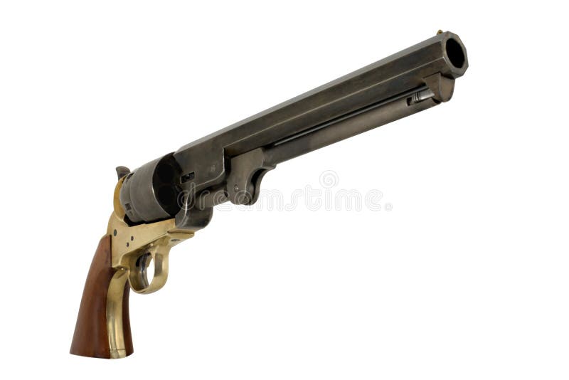 44 1851 höger sida för pistol för kaliberförbundsmedlemmarin fotografering för bildbyråer 44 1851 höger sida för pistol för kaliberförbundsmedlemmarin fotografering för bildbyråer