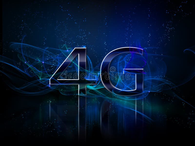 4g smartphone display vector illustration