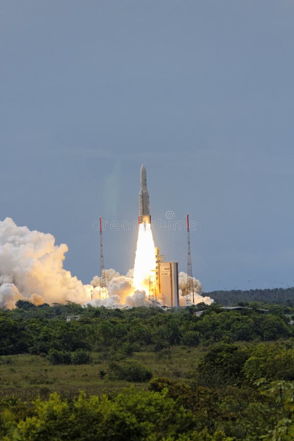 Ariane 5 take off, on July 1, 2009 in Kourou, French Guyana. Ariane 5 take off, on July 1, 2009 in Kourou, French Guyana.