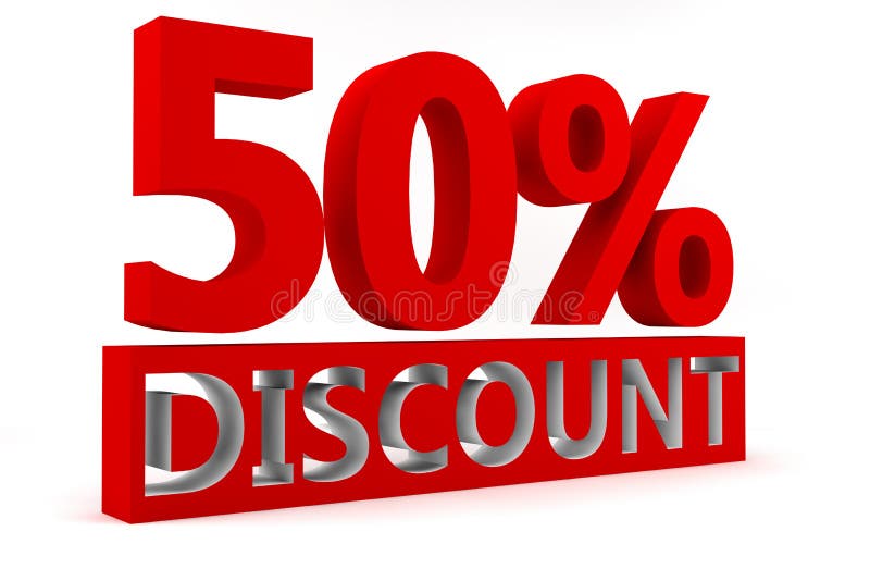 50 Discount stock illustration. Illustration of light 25117666