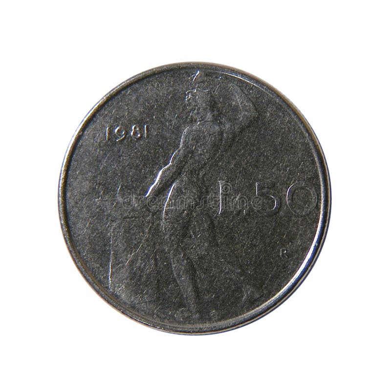 50 Lires italiennes photo libre de droits 50 Lires italiennes photo libre de droits