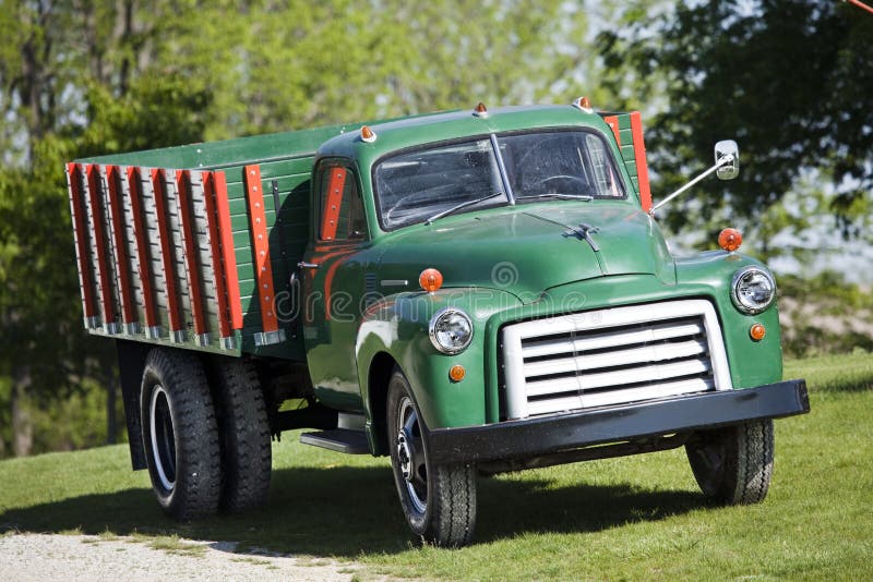 Old Grain Truck in the Weeds Stock Image Image of farmers, trashed