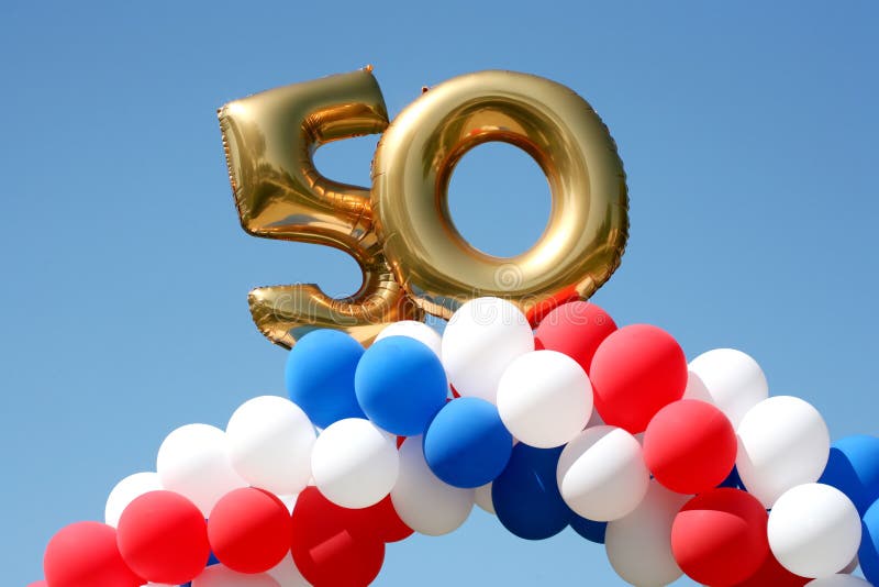 50 year celebration balloons royalty free stock photography 50 year celebration balloons royalty free stock photography