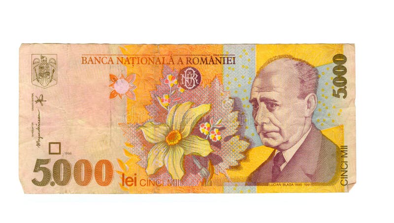 5000 lei bill of Romania, 1998