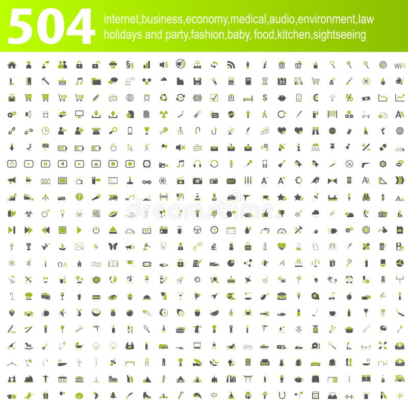 504 верхних иконы иллюстрация штока 504 верхних иконы иллюстрация штока