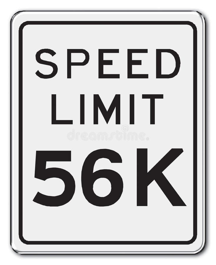 Download 56K stock vector. Illustration of limit, upload, speed - 158242