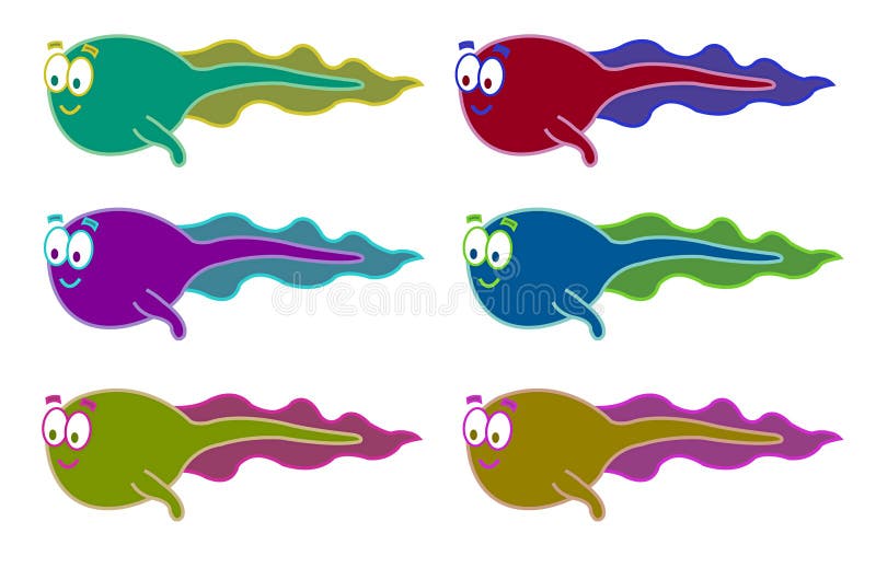 Illustrated animals / objects / insects suitable for all types of usage. Tadpole cute illustrations