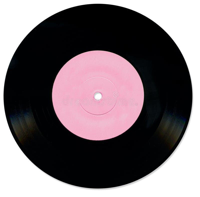 7 inch Vinyl Record stock image. Image of black, spin 3400163