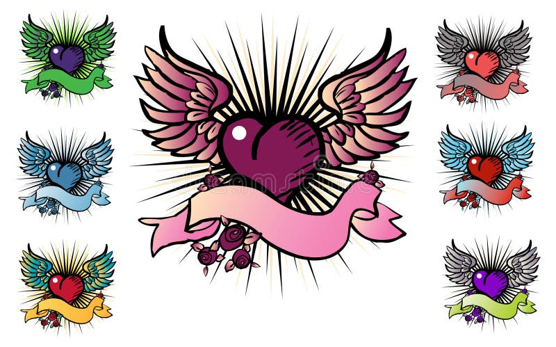7 tattoo style emblem