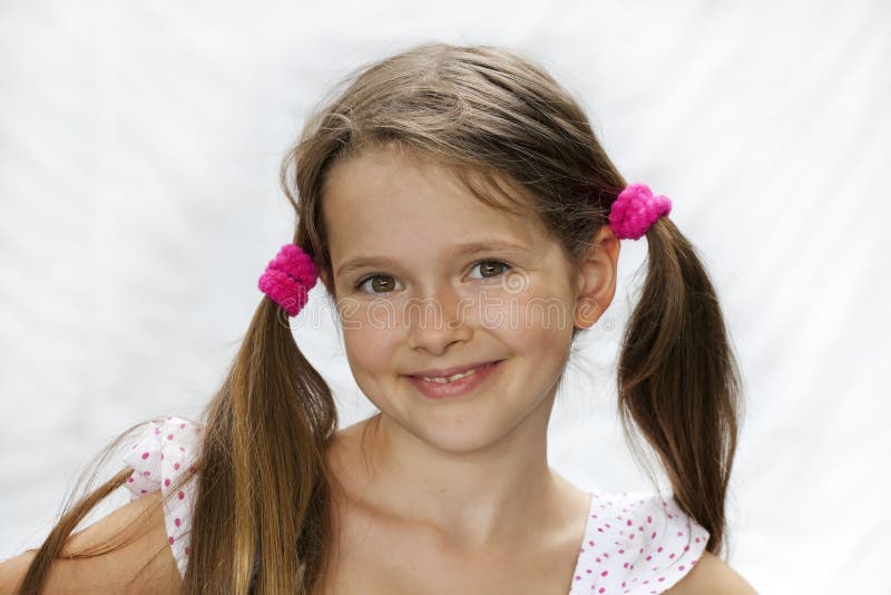 7 Year Old Girl Stock Photo Image Of Primary Childhood 20345062