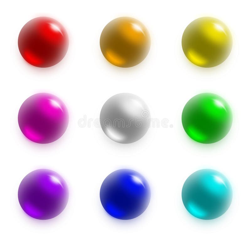 9 balls - rainbow set