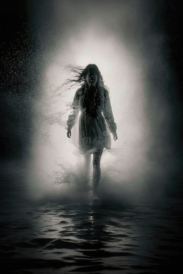 Free A Woman Ghost Moving Forward Stock Photography - 270302542