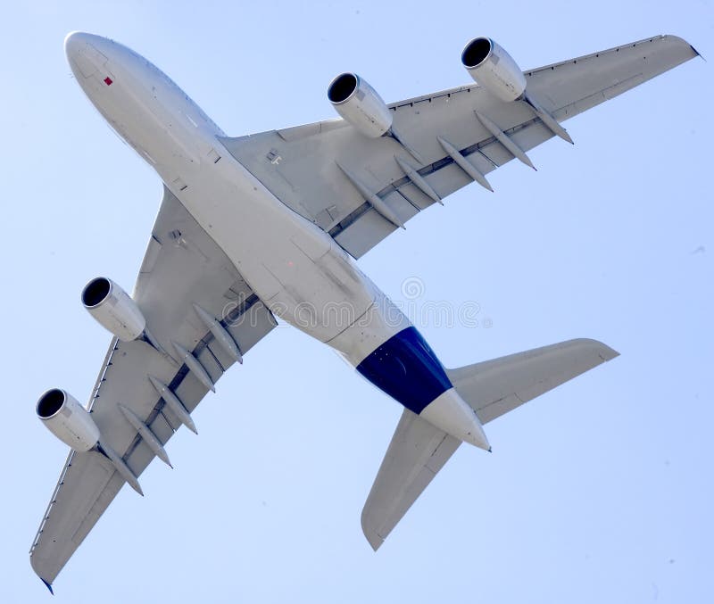 Download A380 in Moscow 3 stock image. Image of plane, event, aerodynamics - 21984449