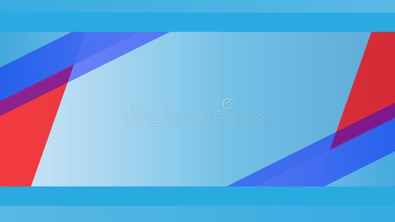 Gradient blue background mixed red polygons stock illustration