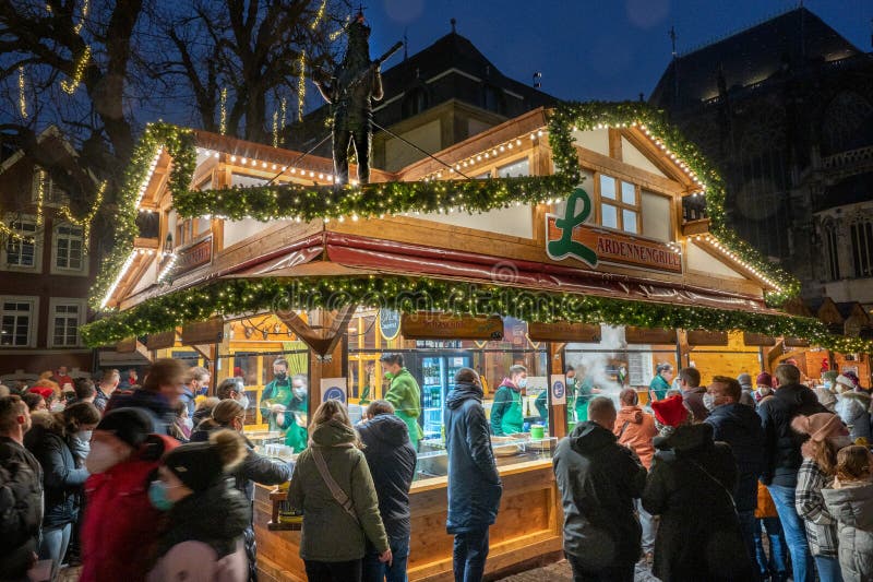 The Aachen Christmas Market Will Take Place Editorial Photography