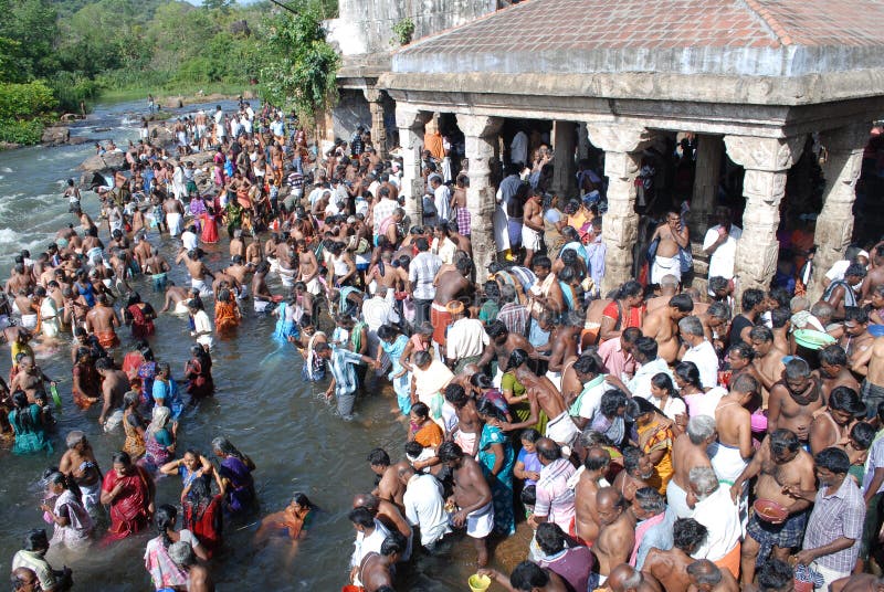 Aadi amaavaasai festival papanasam tamilnadu india