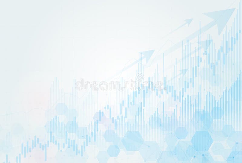 Candle stick graph chart of stock market investment trading, Bullish point, Bearish point. trend of graph vector design.