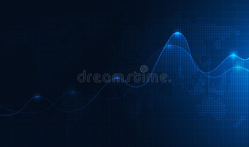 Candle stick graph chart of stock market investment trading, Bullish point, Bearish point. trend of graph vector design.