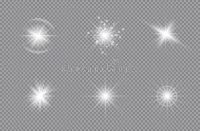 Transparent. Vector glowing light effect with gold rays and beams. Transparent shine gradient glitter, bright flare. vector illust