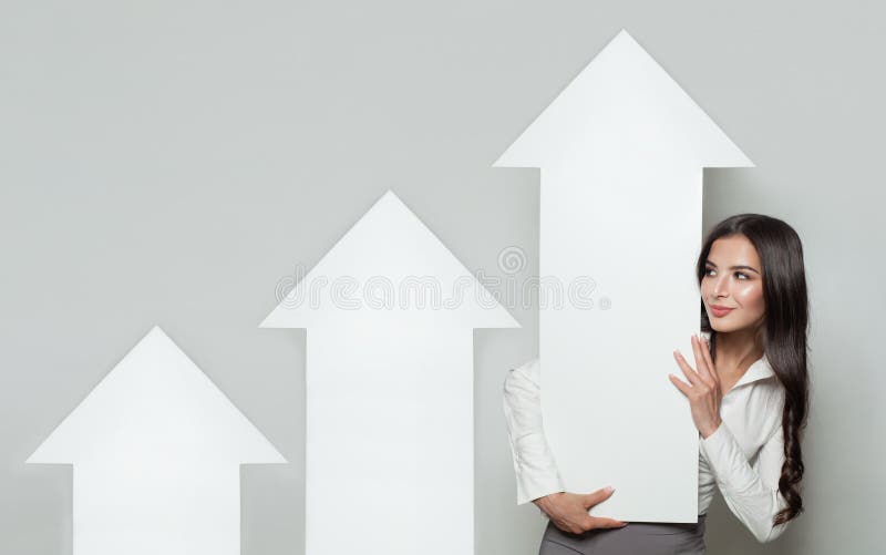 Aandelen omhoog, Bedrijfssucces en Winstconcept stock afbeelding Aandelen omhoog, Bedrijfssucces en Winstconcept stock afbeelding