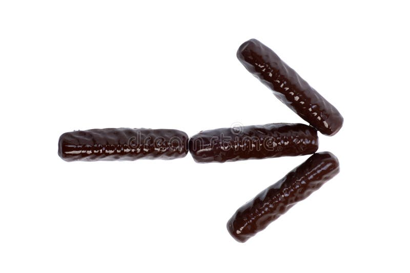 Aantal, cijfer - chocoladestokken stock fotografie Aantal, cijfer - chocoladestokken stock fotografie