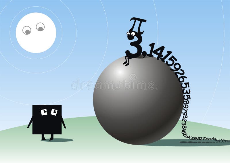 Aantal pi vector illustratie Aantal pi vector illustratie
