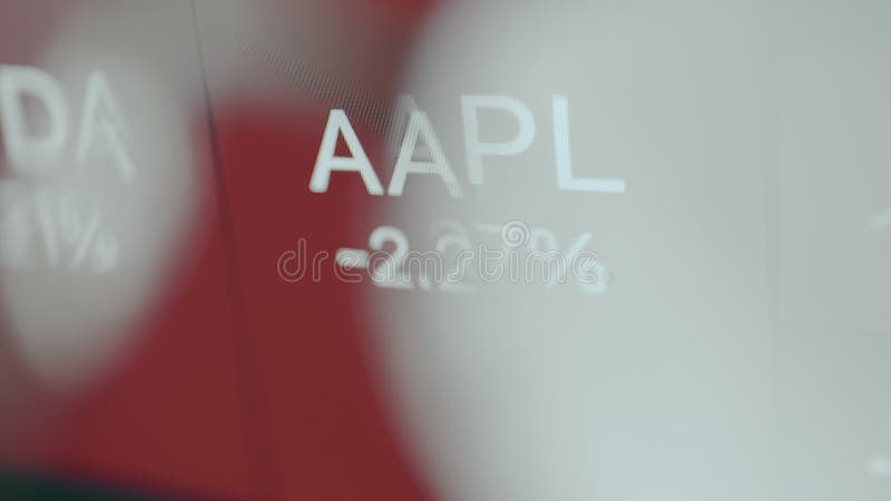 AAPL stock 2. 27 percent decrease, view through vision glasses. Percent decrease video