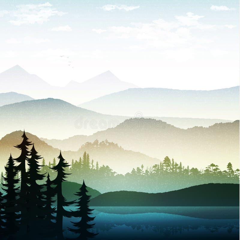 Aard en landschap De zomerlandschap van aard royalty-vrije illustratie Aard en landschap De zomerlandschap van aard royalty-vrije illustratie