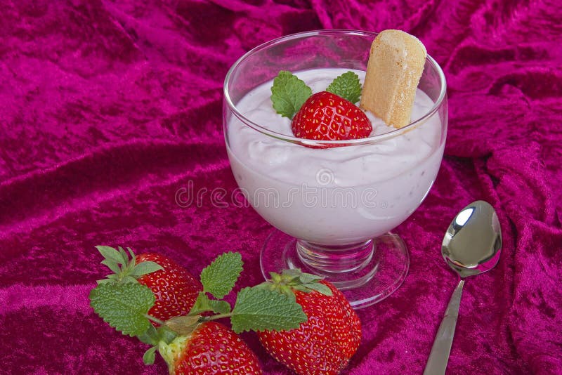 Aardbei yogurth