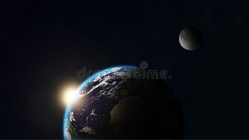 Aarde en maan
