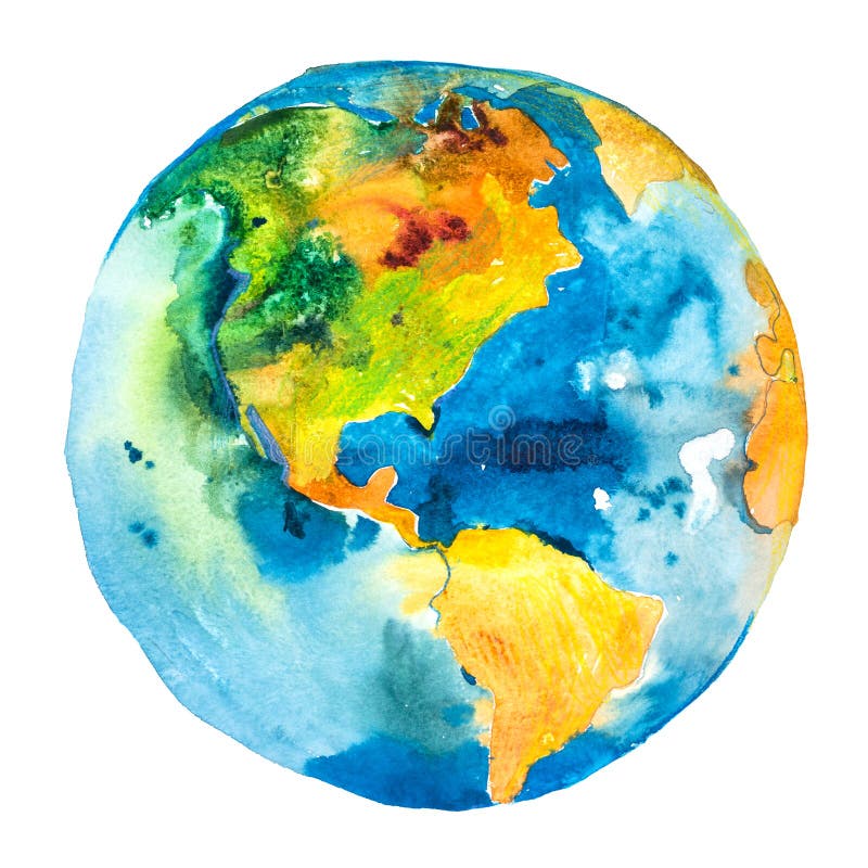 Aarde Globe Standpunt van Noord- en Zuid-Amerika