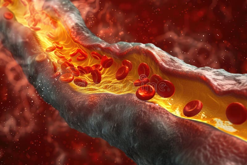 Artery hardening: atherosclerosis - delving into the process of cholesterol plaque formation in arteries, its implications, and proactive steps for cardiovascular wellness AI generated. Artery hardening: atherosclerosis - delving into the process of cholesterol plaque formation in arteries, its implications, and proactive steps for cardiovascular wellness AI generated