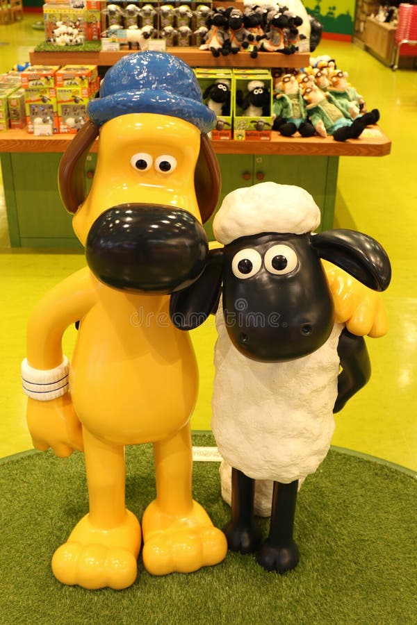 Aardman`s Shaun the Sheep Characters on Displayã€€at Expocity Editorial  Stock Photo - Image of character, expo: 80394363