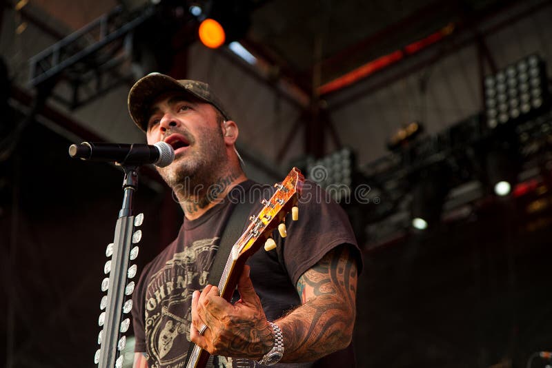 NAMPA, IDAHO - SEPTEMBER 25 :stained on stage performing during Rockstar Uproar Festival on September 25, 2012 in Nampa, Idaho. NAMPA, IDAHO - SEPTEMBER 25 :stained on stage performing during Rockstar Uproar Festival on September 25, 2012 in Nampa, Idaho