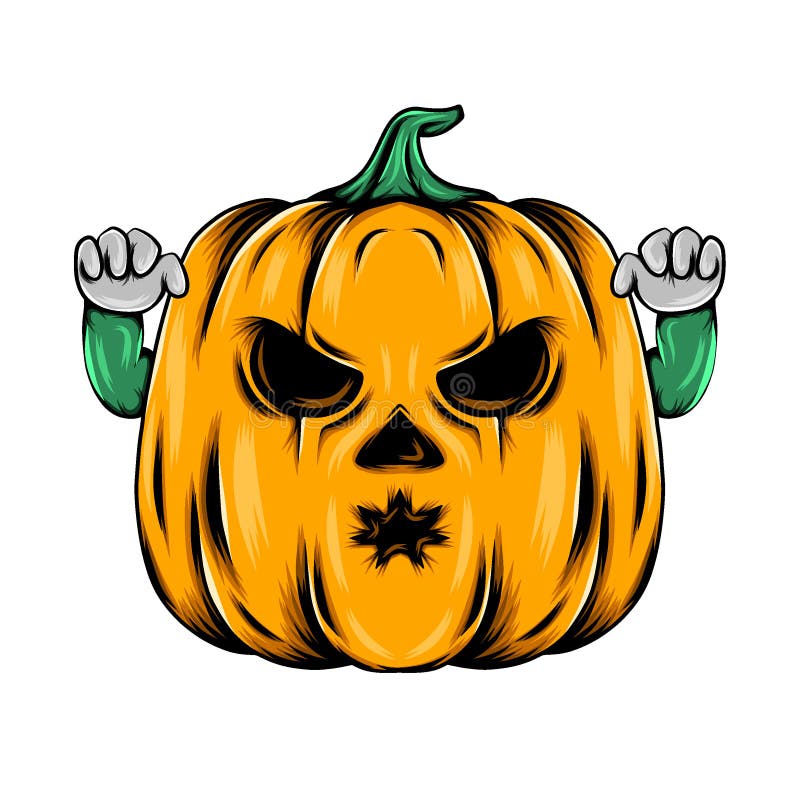 Abóbora Amarela Monstro Com Cara Assustadora E Grande Sorriso Para A  Inspiração Do Halloween PNG , Abóbora, Abóbora De Halloween, Desenho De  Halloween PNG Imagem para download gratuito