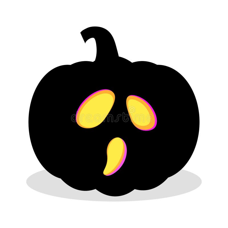 Ilustração De Uma Abóbora De Halloween Com Cara Assustadora Em Fundo Branco  PNG , Ilustração De Uma