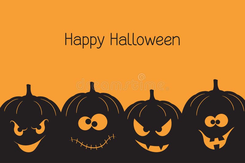 Coleção de vetores de halloweenpumpkin face clipart, conjunto de cara  assustadora halloween element.