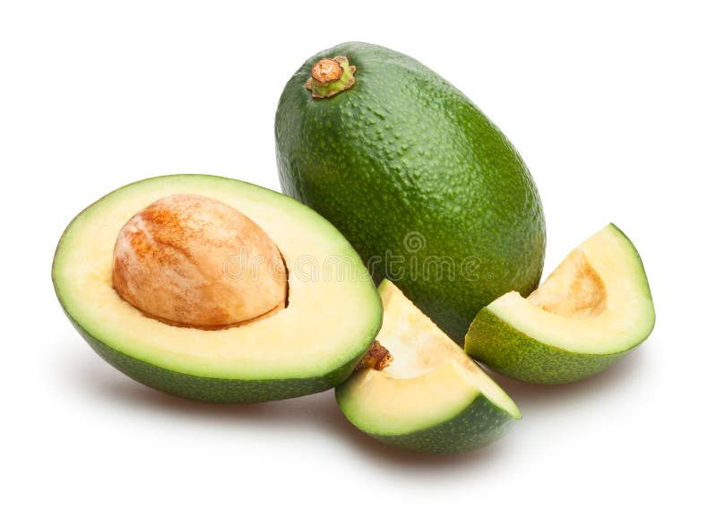 Abacate em fatias imagem de stock royalty free