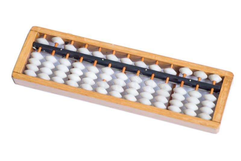 Abacus, a calculating tool used in ancient China stock image