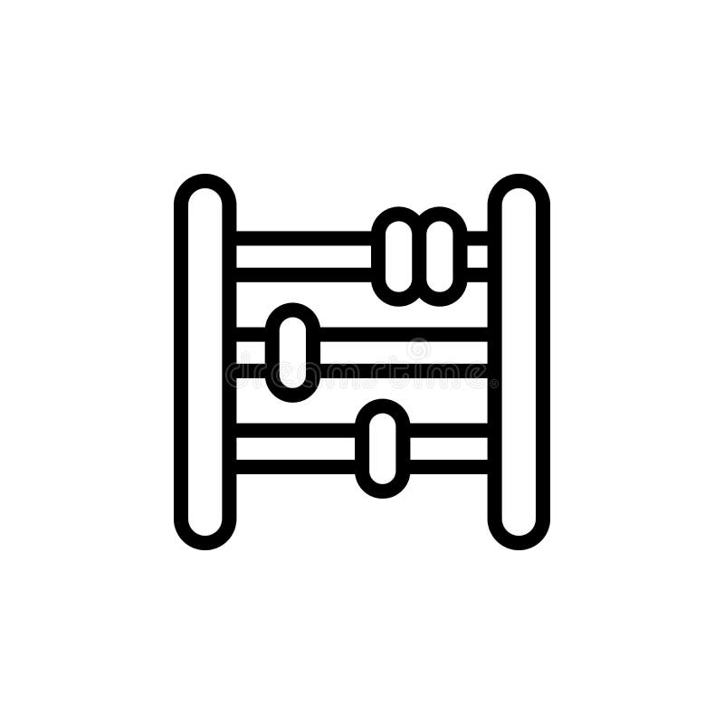 Abacus icon. Simple line, outline vector elements of Children`s day icons for ui and ux, website or mobile application on white background