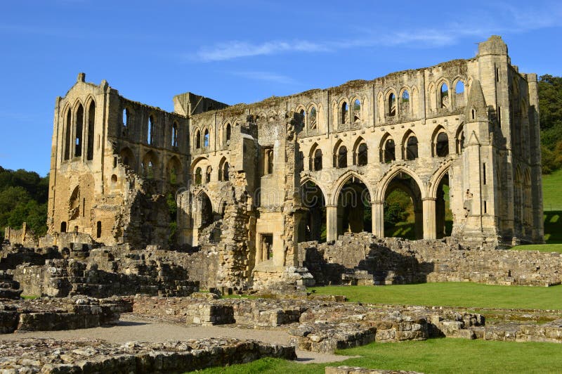 Abadia de Rievaulx imagens de stock royalty free Abadia de Rievaulx imagens de stock royalty free